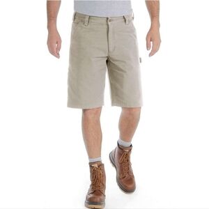 New Carhartt Rugged Flex Relaxed Fit Canvas Utility Work Short Size 38
